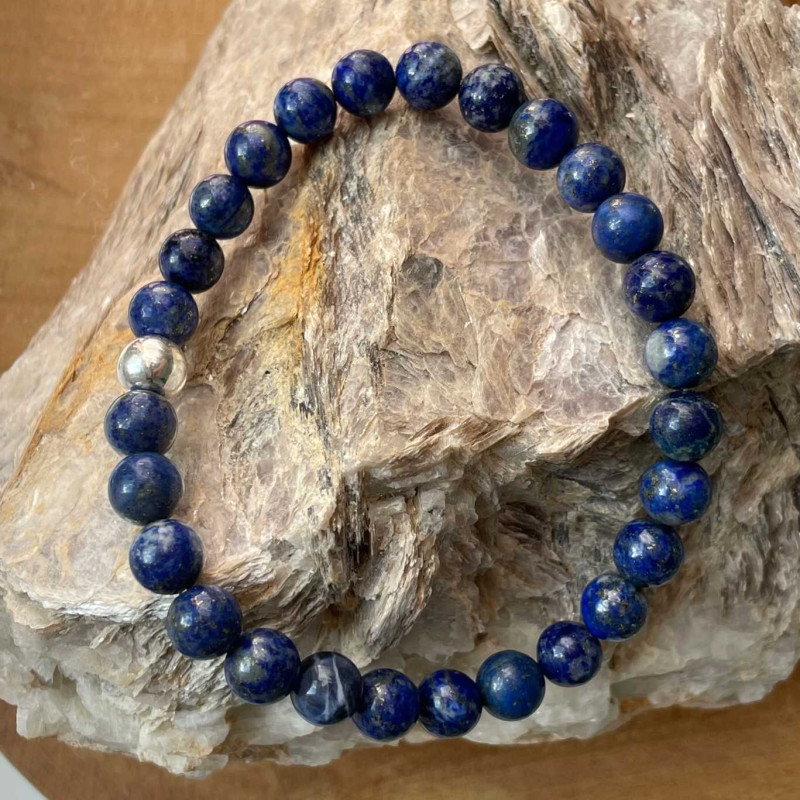 64: Armband Lapis Lazuli 19 cm